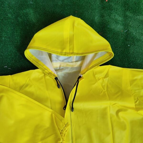 BALIKÇI PARDESÜ YAĞMURLUK FOSFORLU SARI SU GEÇİRMEZ DİKİŞSİZ AVCI BALIKÇI YAĞMURLUĞU ALT ÜST TAKIM YAĞMURLUK