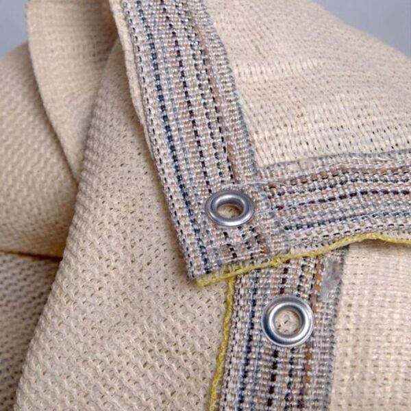 GÖLGELİK FİLE ÇİT FİLESİ %95 GÖLGE KORUMA KREM 95'LİK BAHÇE ÇİTİ HALKALI KUŞAKLI