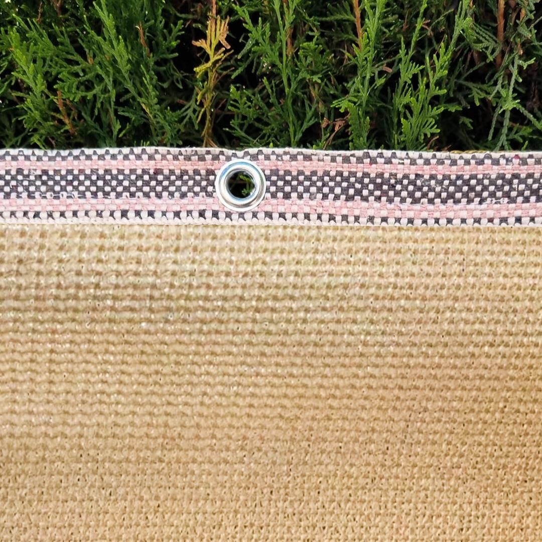 GÖLGELİK FİLE ÇİT FİLESİ %95 GÖLGE KORUMA KREM 95'LİK BAHÇE ÇİTİ HALKALI KUŞAKLI