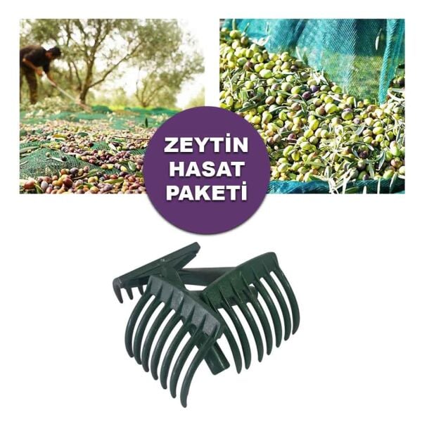 ZEYTİN HASAT PAKETİ 4X6 ZEYTİN SERGİSİ, 3 ADET ZEYTİN TIRMIĞI, ZEYTİN TOPLAMA EKİPMANLARI
