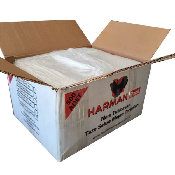 50x70 KASA TORBASI, 500 ADET HARMAN SERA PLASTİK KÖRÜKLÜ KOLİ TORBASI, SALATALIK PATLICAN MEYVE SEBZE KORUMA TORBASI, KASA POŞETİ, EKMEK KASASI POŞETİ