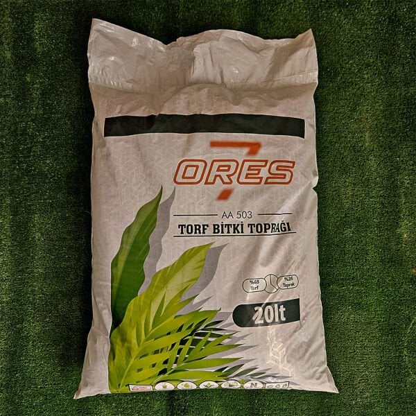 ORES 20 LİTRE TORF İÇ DIŞ MEKAN BİTKİ TOPRAĞI ÇİÇEK TOPRAĞI AZOT KAYNAĞI TORF TOPRAĞI