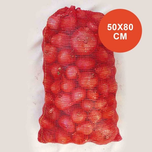 50X80 POLİMER ÇUVAL, PATATES SOĞAN ÇUVALI, KIRMIZI FİLE ÇUVAL (ADET SEÇİNİZ)