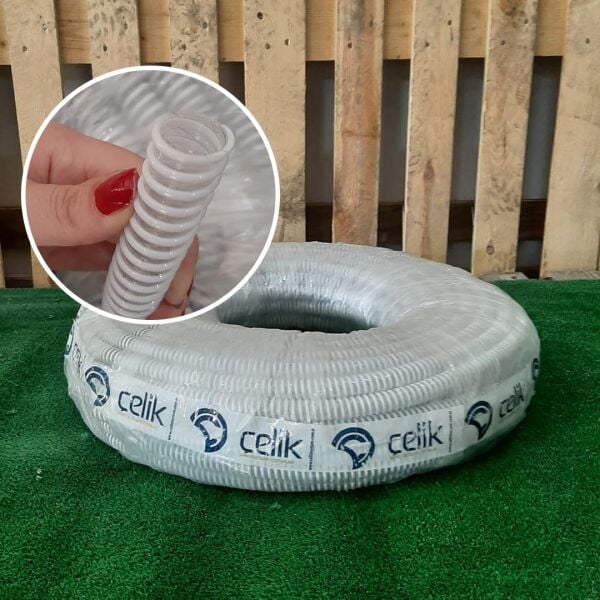 LAVABO SİFON OPAK HORTUM BEYAZ TAHLİYE HORTUMU