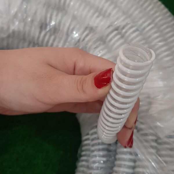 LAVABO SİFON OPAK HORTUM BEYAZ TAHLİYE HORTUMU