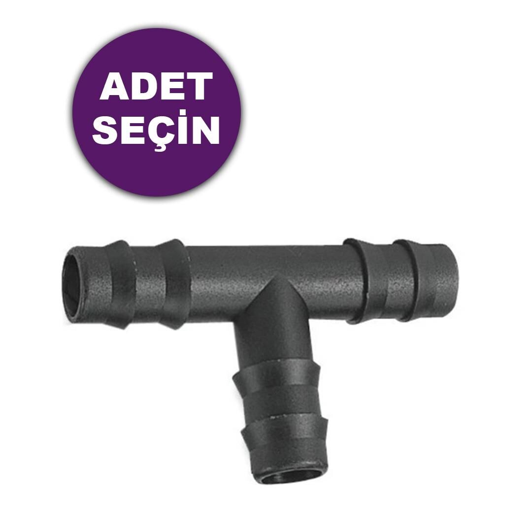 16mm BORU EKLEME TE'si T BAĞLANTI (ADET SEÇİNİZ)