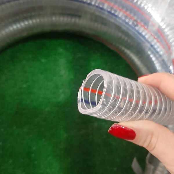 TELLİ ŞEFFAF HORTUM TİP-A TAHLİYE HORTUMU DİRENAJ HORTUM