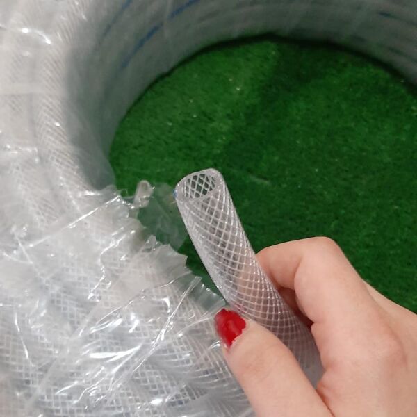 SÜPER MAVİ PVC ŞEFFAF ÖRGÜLÜ SULAMA HORTUMU BAHÇE TARLA SULAMA HORTUM