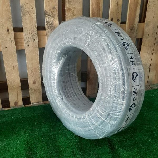 SÜPER MAVİ PVC ŞEFFAF ÖRGÜLÜ SULAMA HORTUMU BAHÇE TARLA SULAMA HORTUM
