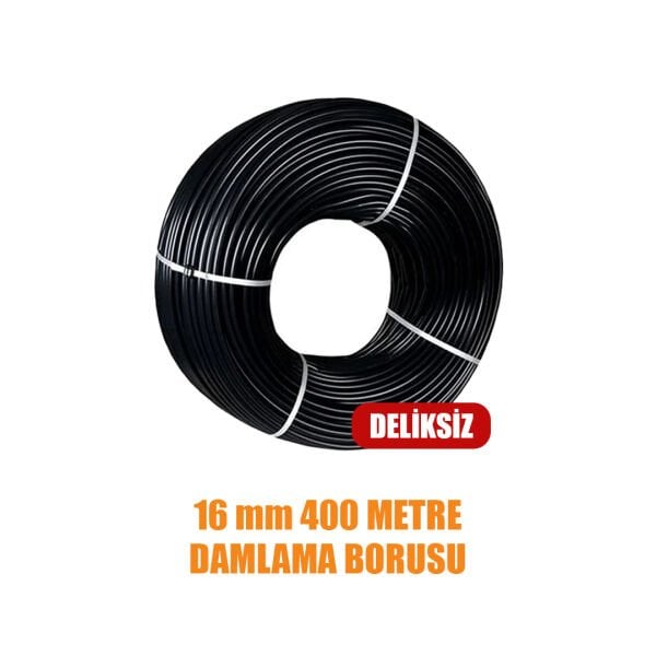 16 MM DAMLAMA BORUSU 400 METRE DELİKSİZ DAMLA SULAMA HORTUMU SULAMA SİSTEMİ