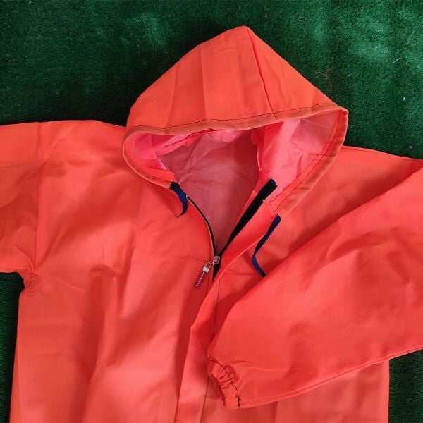 BALIKÇI PARDESÜ YAĞMURLUK FOSFORLU TURUNCU SU GEÇİRMEZ DİKİŞSİZ AVCI BALIKÇI YAĞMURLUĞU