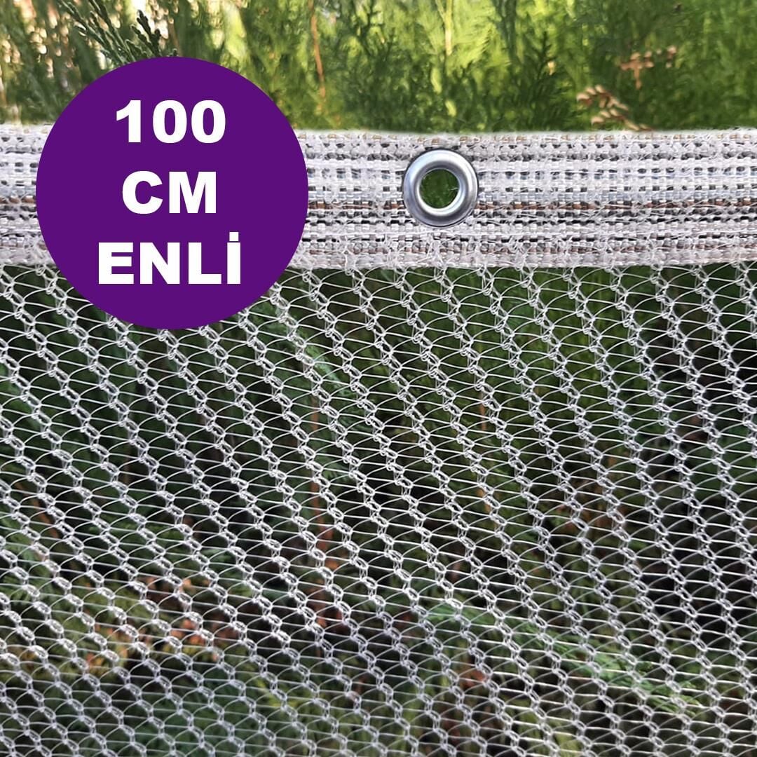 100 cm KUŞ FİLESİ BALKON FİLESİ DOLU FİLESİ MİSİNA FİLE KUŞ ÖNLEME FİLESİ BALKON KORUMA AĞI HAZIR KOPÇALI
