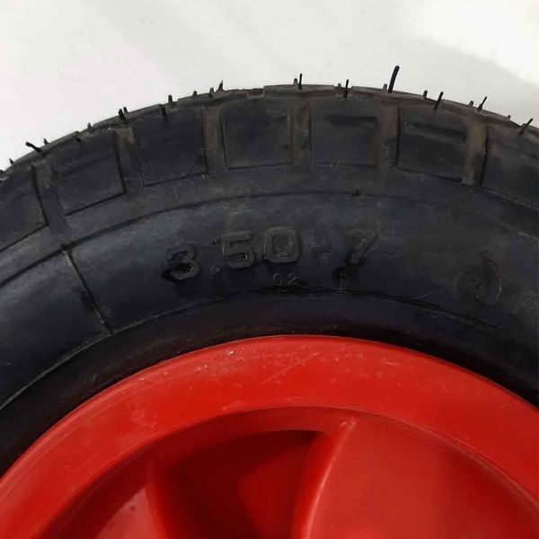 BİLLAS TEKER DUBLEX BİLYALI PLASTİK JANTLI EL ARABASI TEKERLEĞİ 350X7 TEKERLEK