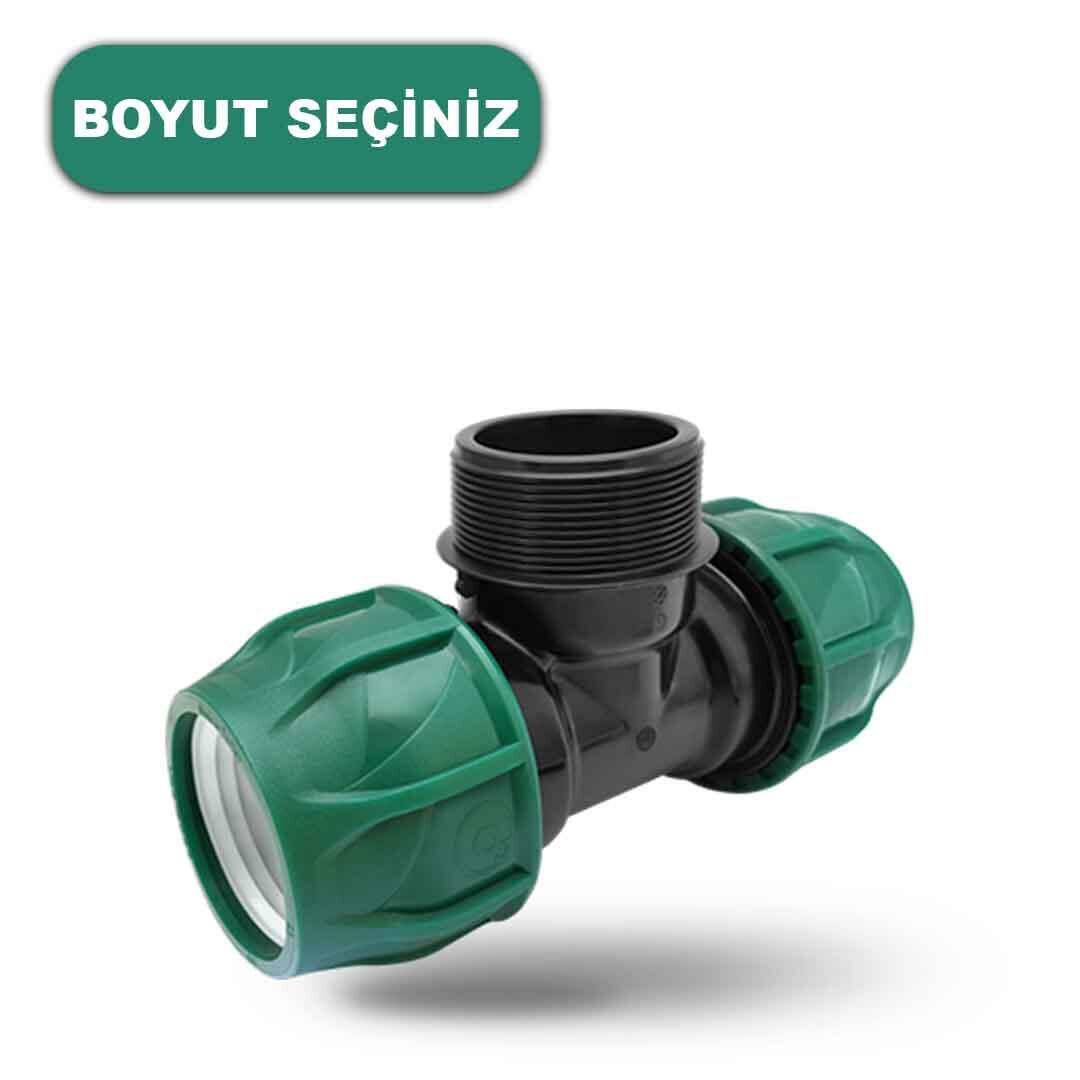 POELSAN ERKEK KABLİN TE (BOYUT SEÇİNİZ) DIŞTAN DİŞLİ KAPLİN TE KANGAL BORU EKLEME TE SULAMA BORUSU KAPLİN TE