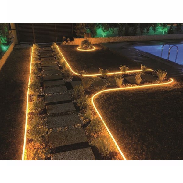 NEON LED TAKILABİLİR DÜZ ÇİM AYIRICI YEŞİL DÜZ PLASTİK ÇİMEN SINIRLAYICI BORDÜR TAŞ TOPRAK AYIRICI