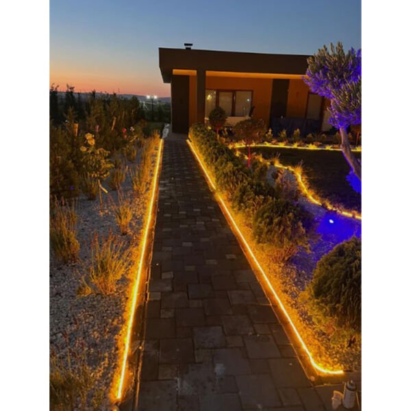NEON LED TAKILABİLİR DÜZ ÇİM AYIRICI YEŞİL DÜZ PLASTİK ÇİMEN SINIRLAYICI BORDÜR TAŞ TOPRAK AYIRICI