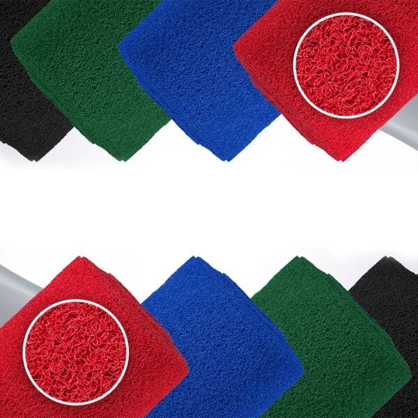 KARMAŞIK PASPAS 1x15 Metre KIRMIZI PVC KIVIRCIK HALI İÇ DIŞ MEKAN YOLLUK KAYDIRMAZ ISLAK ZEMİN PASPASI