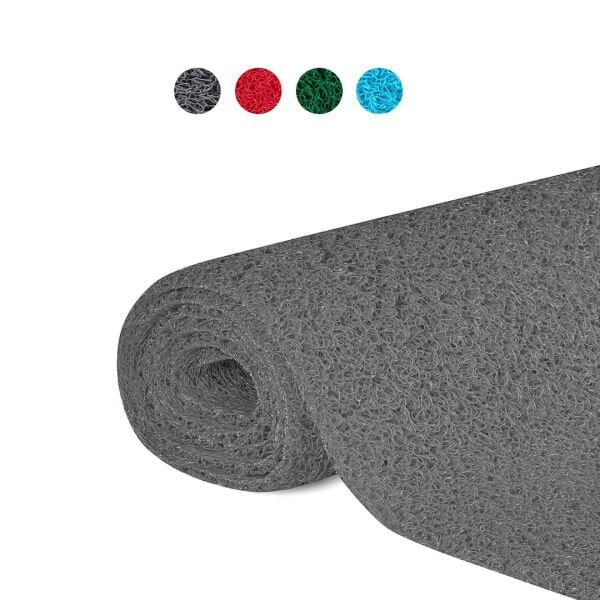 KARMAŞIK PASPAS 1x15 Metre GRİ PVC KIVIRCIK HALI İÇ DIŞ MEKAN YOLLUK KAYDIRMAZ ISLAK ZEMİN PASPASI