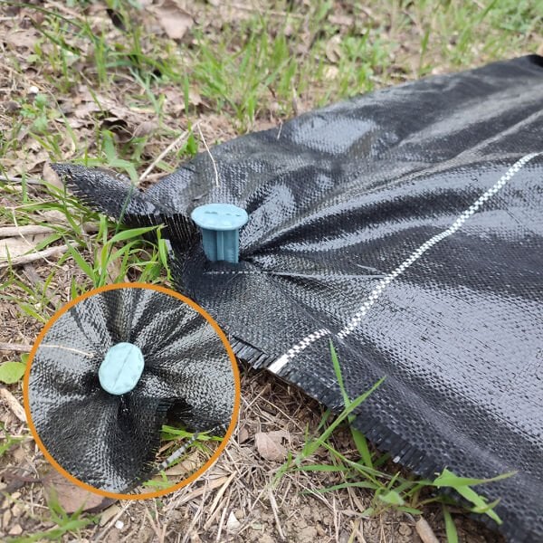 SİYAH AĞAÇ KORUMA ÖRTÜSÜ VE SABİTLEME ÇİVİSİ YER ÖRTÜSÜ YABANİ OT ENGELLEME PASPASI AĞAÇ DİBİ BEZİ SULZER KUMAŞ