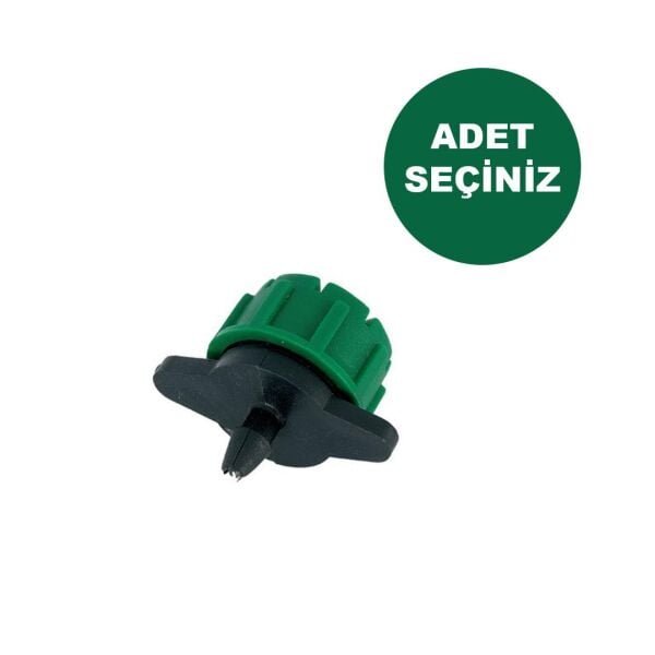 DEBİ AYARLI DAMLATICI YEŞİL DAMLA SULAMA DAMLATICI EMİTÖR ADET SEÇİNİZ