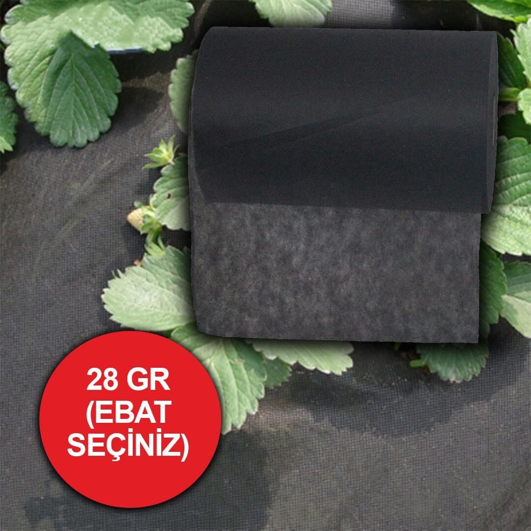 28 GRAM SİYAH TEKSTİL MULCH SİYAH AGRİL TARIMSAL OT ÖRTÜSÜ ISI DON PERDESİ