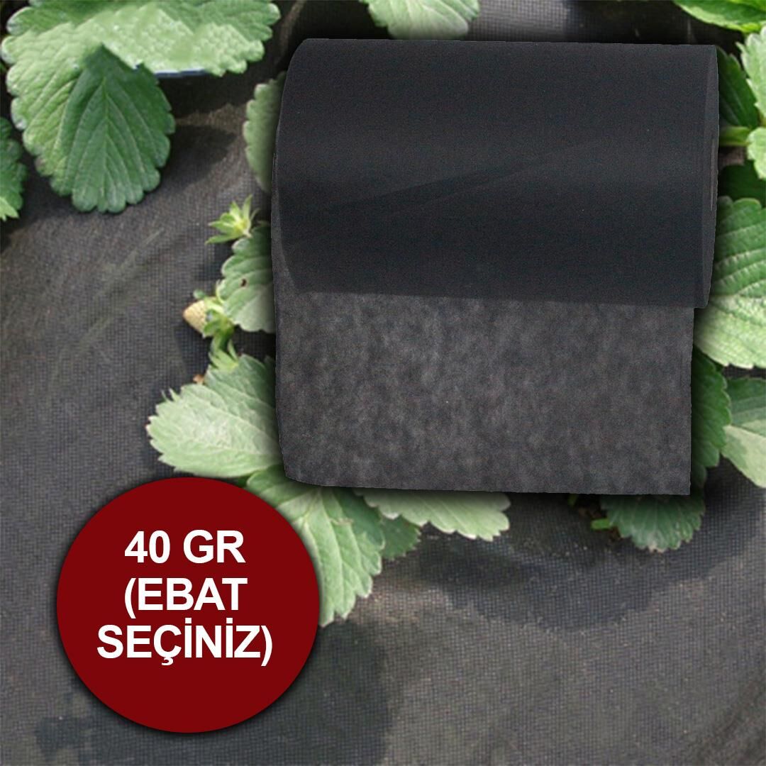 40 GRAM SİYAH TEKSTİL MULCH SİYAH AGRİL TARIMSAL OT ÖRTÜSÜ ISI DON PERDESİ