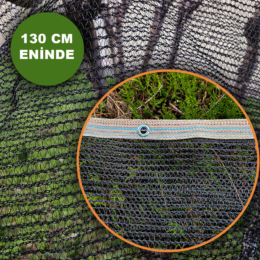 130 CM ENİNDE SİYAH KUŞ FİLESİ BALKON PERDESİ HAZIR KOPÇALI KEDİ KORUMA AĞI DOLU FİLESİ MİSİNA FİLE KUŞ ÖNLEME FİLESİ (UZUNLUK SEÇ)
