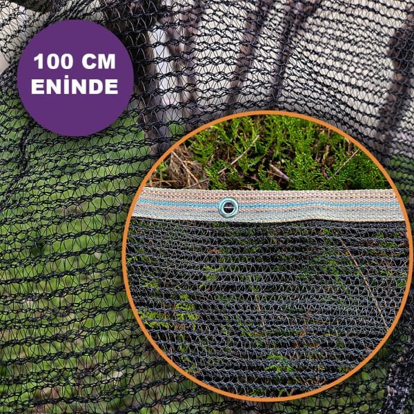 100 CM ENİNDE SİYAH KUŞ FİLESİ BALKON PERDESİ HAZIR KOPÇALI KEDİ KORUMA AĞI DOLU FİLESİ MİSİNA FİLE KUŞ ÖNLEME FİLESİ (UZUNLUK SEÇ)