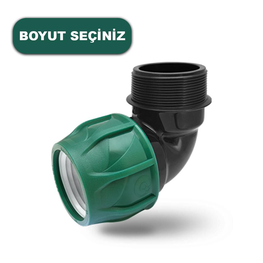 POELSAN KABLİN ERKEK DİRSEK (BOYUT SEÇİNİZ) KANGAL BORU EKLEME TE SULAMA BORUSU KAPLİN TE