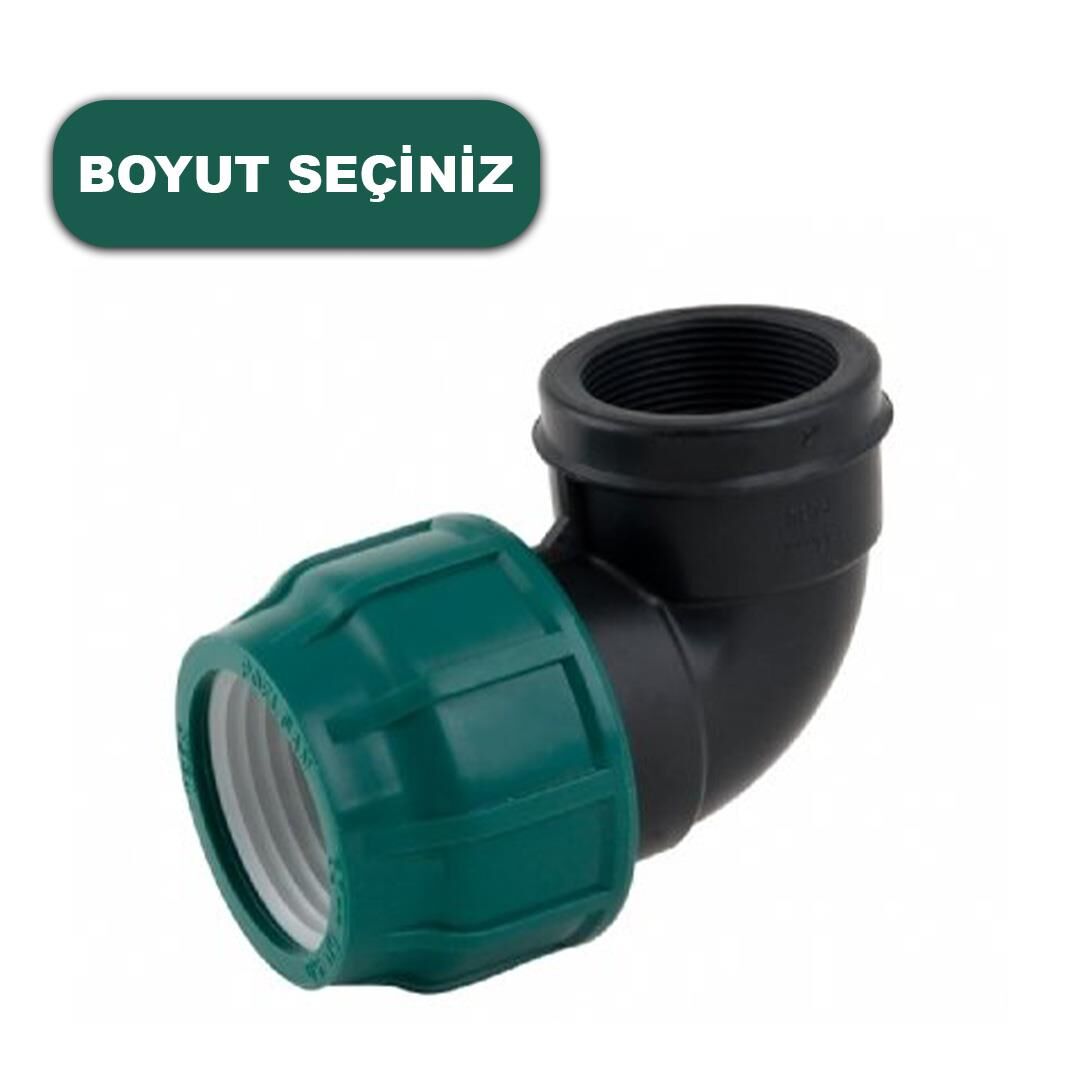 POELSAN KABLİN DİŞİ DİRSEK (BOYUT SEÇİNİZ) KANGAL BORU EKLEME TE SULAMA BORUSU KAPLİN TE