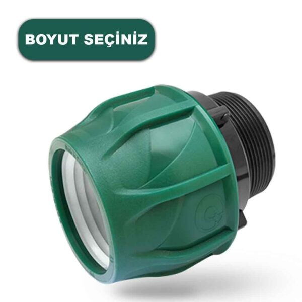 POELSAN KABLİN ERKEK ADAPTÖR (BOYUT SEÇİNİZ) KANGAL BORU EKLEME TE SULAMA BORUSU KAPLİN TE