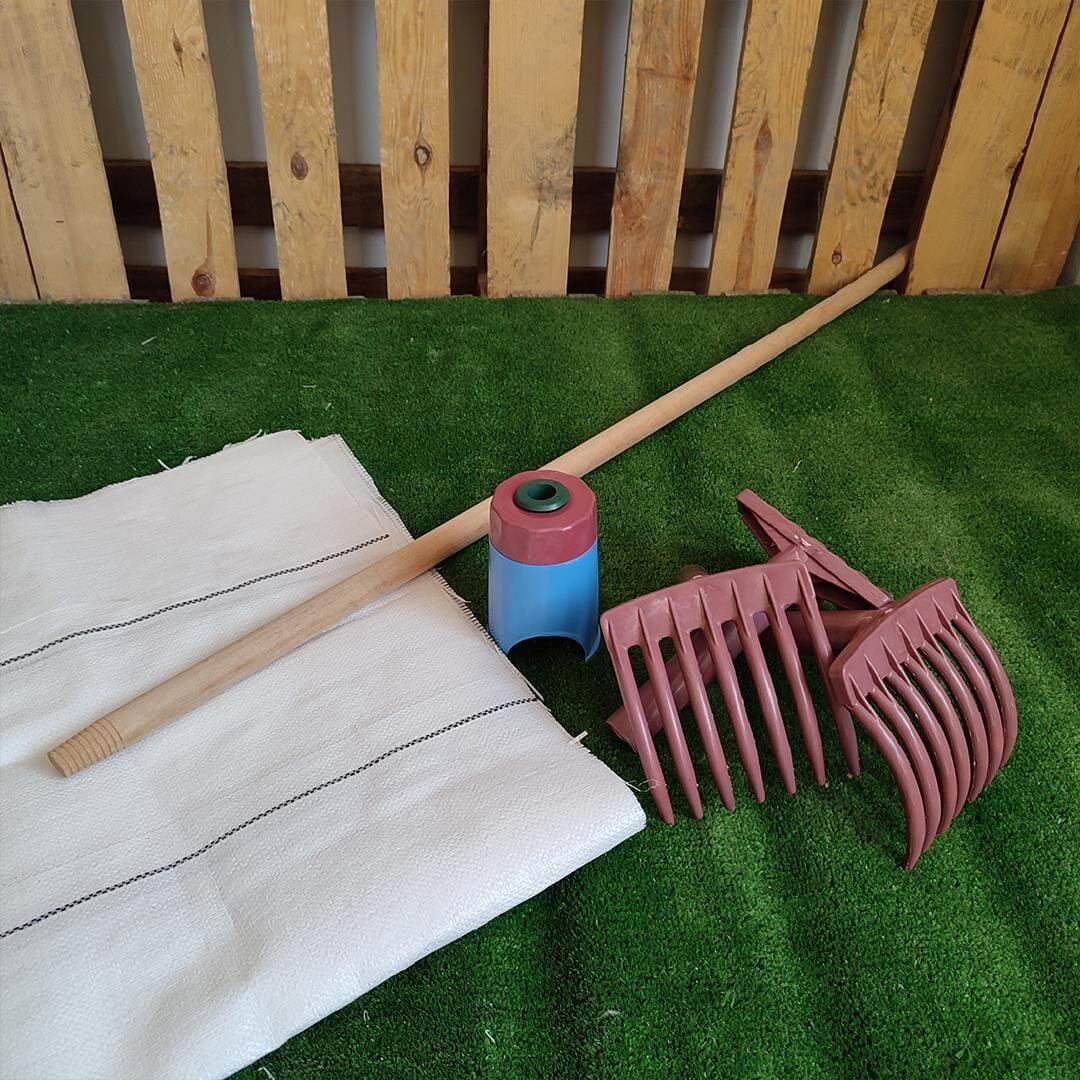 ZEYTİN TIRMIĞI + ZEYTİN DİLME APARATI + FIRÇA SAPI + 5x6 ZEYTİN SERGENİ JÜT ZEYTİN TOPLAMA TARAĞI TABAN ÖRTÜSÜ ZEYTİN ÇİZME ALETİ