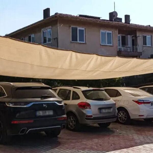 GÖLGELİK FİLE ÇİT FİLESİ %95 GÖLGE KORUMA KREM 95'LİK BAHÇE ÇİTİ HALKALI KUŞAKLI