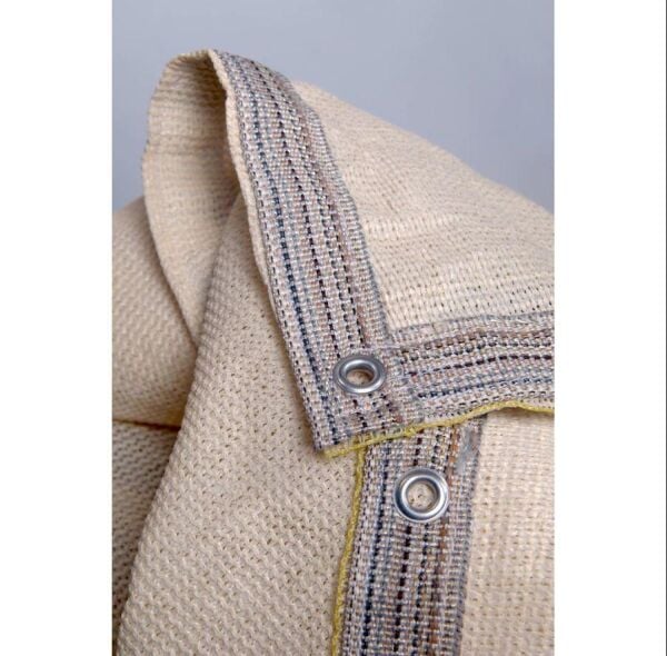 GÖLGELİK FİLE ÇİT FİLESİ %95 GÖLGE KORUMA KREM 95'LİK BAHÇE ÇİTİ HALKALI KUŞAKLI