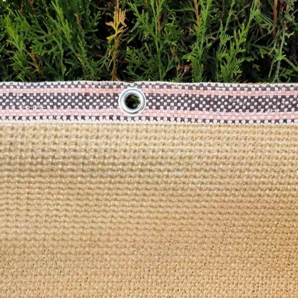 GÖLGELİK FİLE ÇİT FİLESİ %95 GÖLGE KORUMA KREM 95'LİK BAHÇE ÇİTİ HALKALI KUŞAKLI