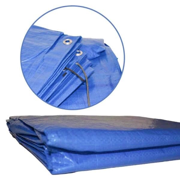 EBATLI BRANDA MAVİ (EBAT SEÇİNİZ) YAĞMUR KAR SU GEÇİRMEZ KORUMA BRANDA İNŞAAT ÖRTÜSÜ ÇADIR BRANDA GÖLGELİK TENTE