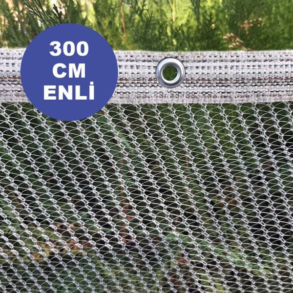 300 cm KUŞ FİLESİ BALKON FİLESİ DOLU FİLESİ MİSİNA FİLE KUŞ ÖNLEME FİLESİ BALKON KORUMA AĞI HAZIR KOPÇALI  (UZUNLUK SEÇİN)