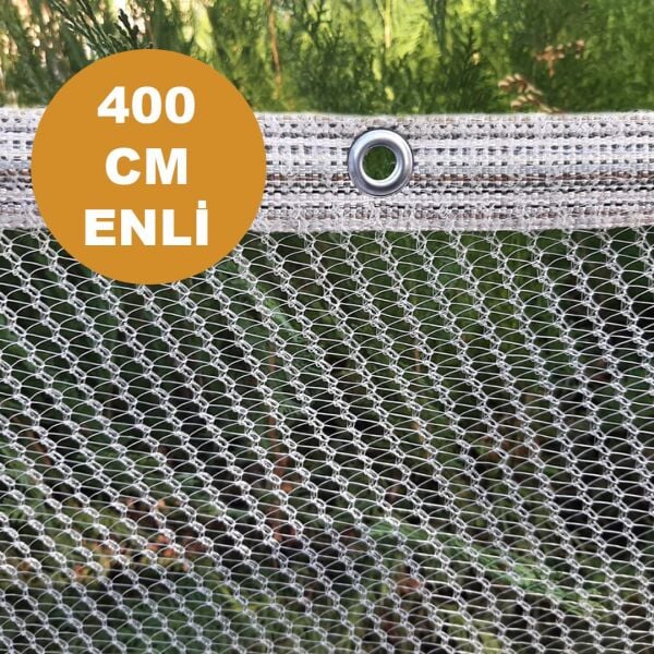 400 cm KUŞ FİLESİ BALKON FİLESİ DOLU FİLESİ MİSİNA FİLE KUŞ ÖNLEME FİLESİ BALKON KORUMA AĞI HAZIR KOPÇALI (UZUNLUK SEÇİN)