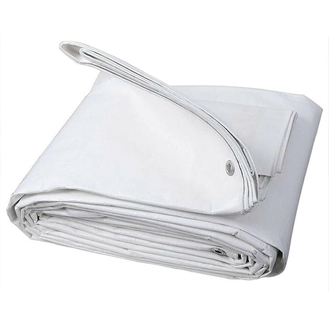 EBATLI BRANDA BEYAZ (EBAT SEÇİNİZ) YAĞMUR KAR SU GEÇİRMEZ KORUMA BRANDA İNŞAAT ÖRTÜSÜ ÇADIR BRANDA GÖLGELİK TENTE