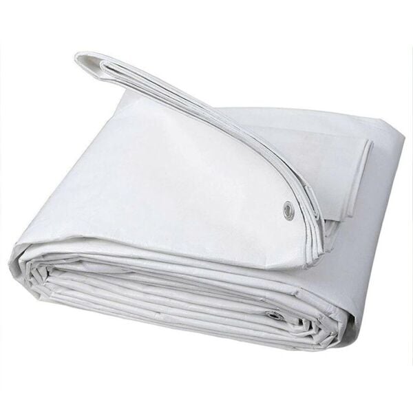 EBATLI BRANDA BEYAZ (EBAT SEÇİNİZ) YAĞMUR KAR SU GEÇİRMEZ KORUMA BRANDA İNŞAAT ÖRTÜSÜ ÇADIR BRANDA GÖLGELİK TENTE