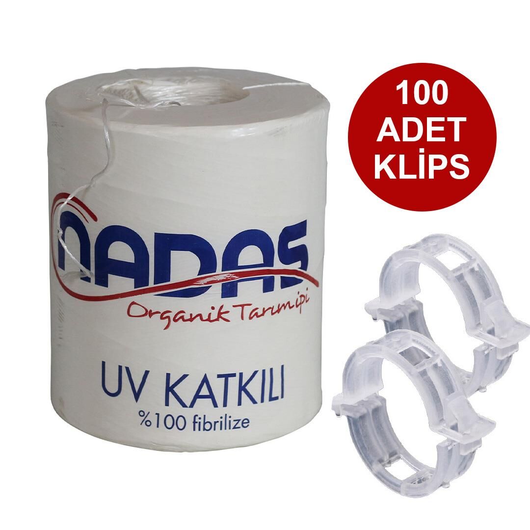 ORGANİK TARIM İPİ VE ŞEFFAF BİTKİ KLİPSİ TOPRAKSIZ TARIM İPİ 100 ADET HER BİTKİYLE UYUMLU BİTKİ KLİPSİ FİDE FİDAN BAĞLAMA İPİ