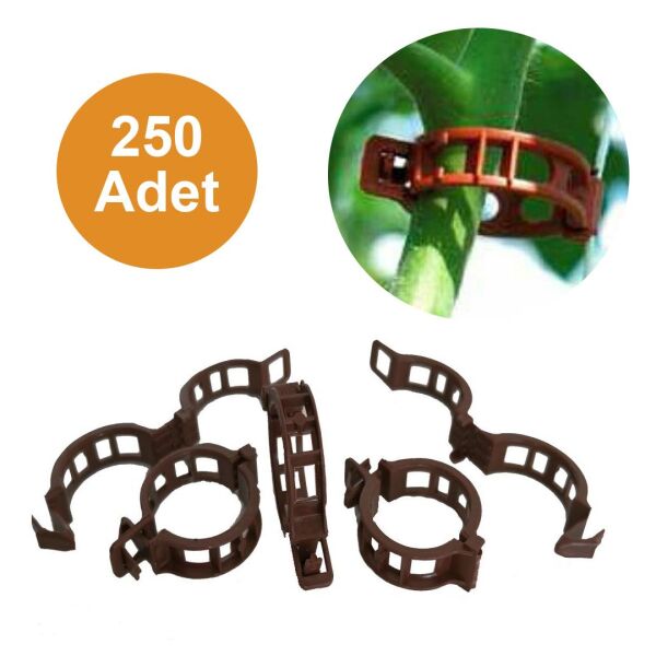 HAS SERA İPİ VE BİTKİ KLİPSİ FİDE BAĞLAMA İPİ 250 ADET HER BİTKİYLE UYUMLU BİTKİ KLİPSİ