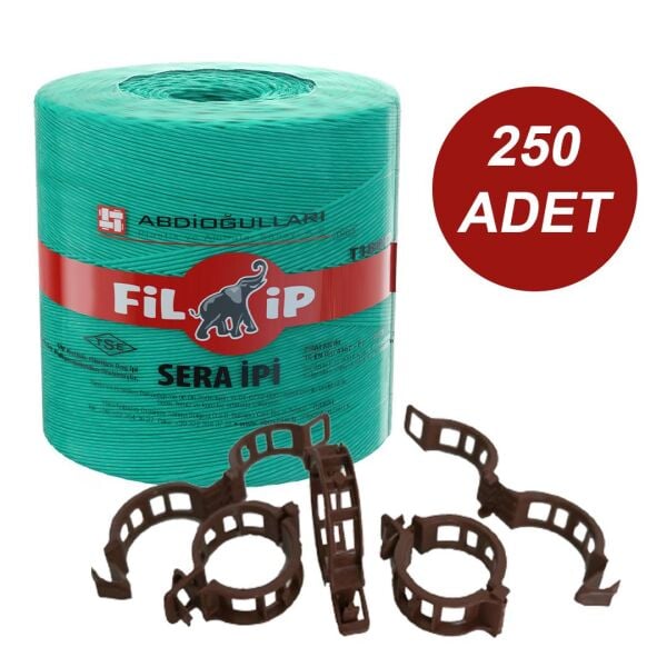 FİLİP SERA İPİ BİTKİ KLİPSİ PAKETİ DOMATES KLİPSİ (TÜM BİTKİLER İLE UYUMLU KLİPS) 250 ADET