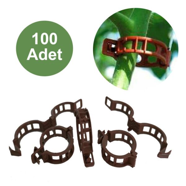 SOYLU SERA İPİ VE BİTKİ KLİPSİ FİDE BAĞLAMA İPİ 100 ADET HER BİTKİYLE UYUMLU BİTKİ KLİPSİ