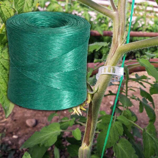 SOYLU SERA İPİ VE ORİJİNAL BİTKİ KLİPSİ FİDE BAĞLAMA İPİ 250 ADET HER BİTKİYLE UYUMLU ŞEFFAF BİTKİ KLİPSİ